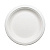 Тарелка десертная круглая одноразовая белая из растит. волокна d180мм 180×20 мм ТРВ180